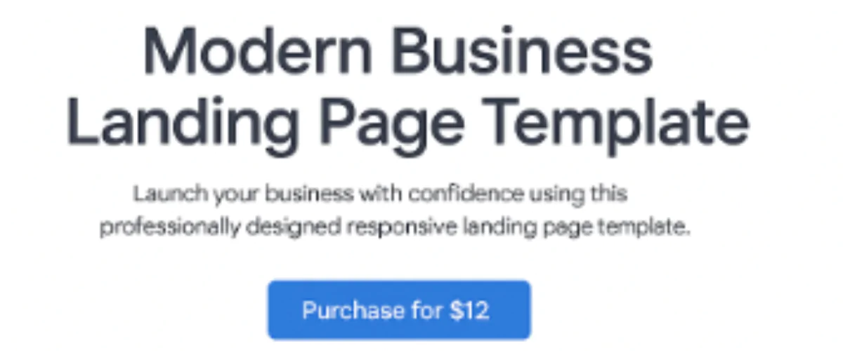 Modern Business Landing Page Template (HTML/CSS)
