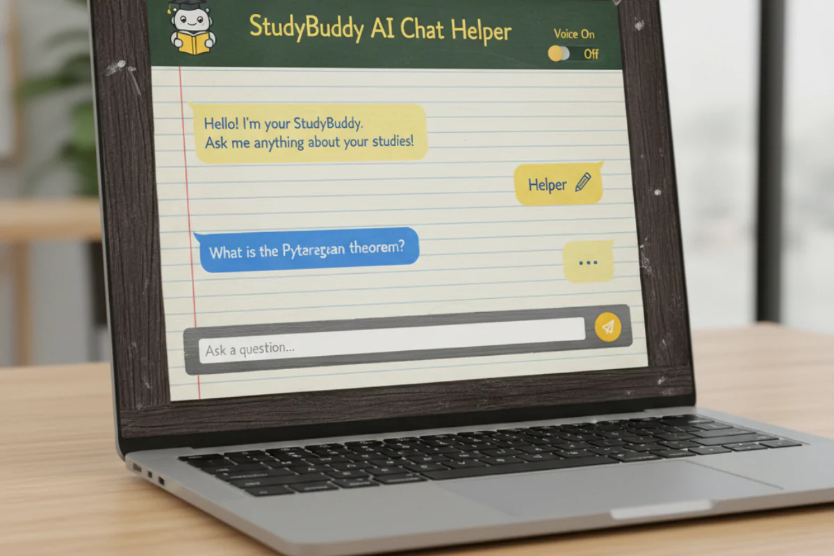 StudyBuddy AI: The Fun School-Themed Chat Helper for Your Website