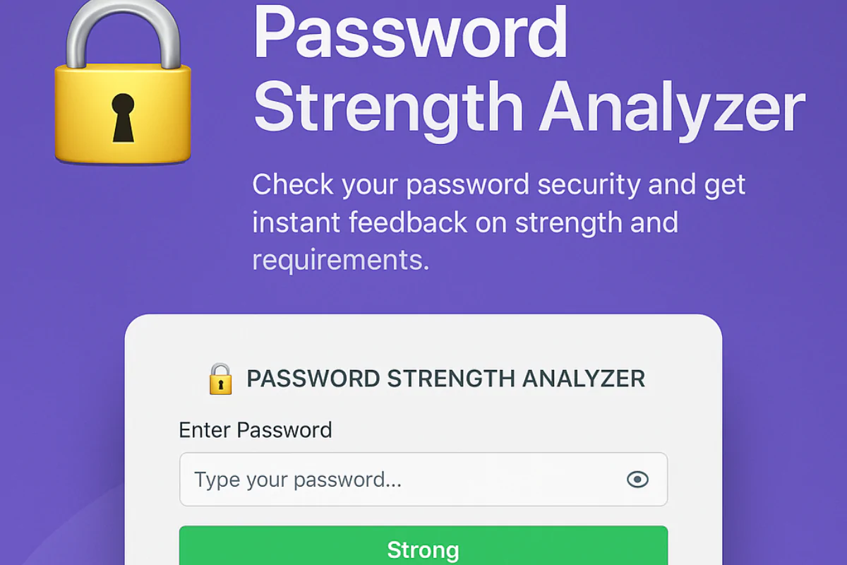 Password Strength Analyzer Pro – Modern One-Page Tool