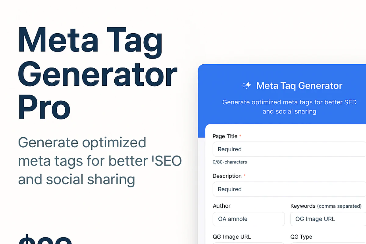 Meta Tag Generator Pro