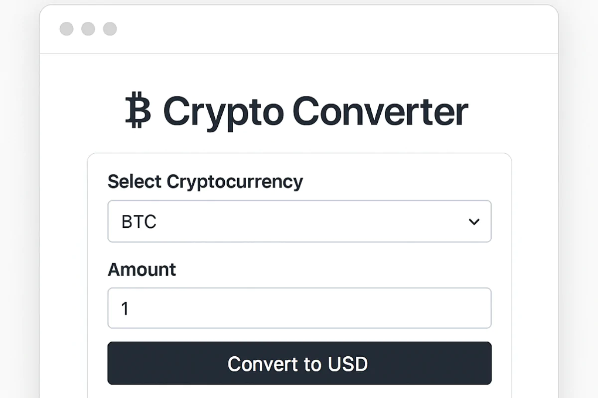 "Digital Nexus" Crypto Converter