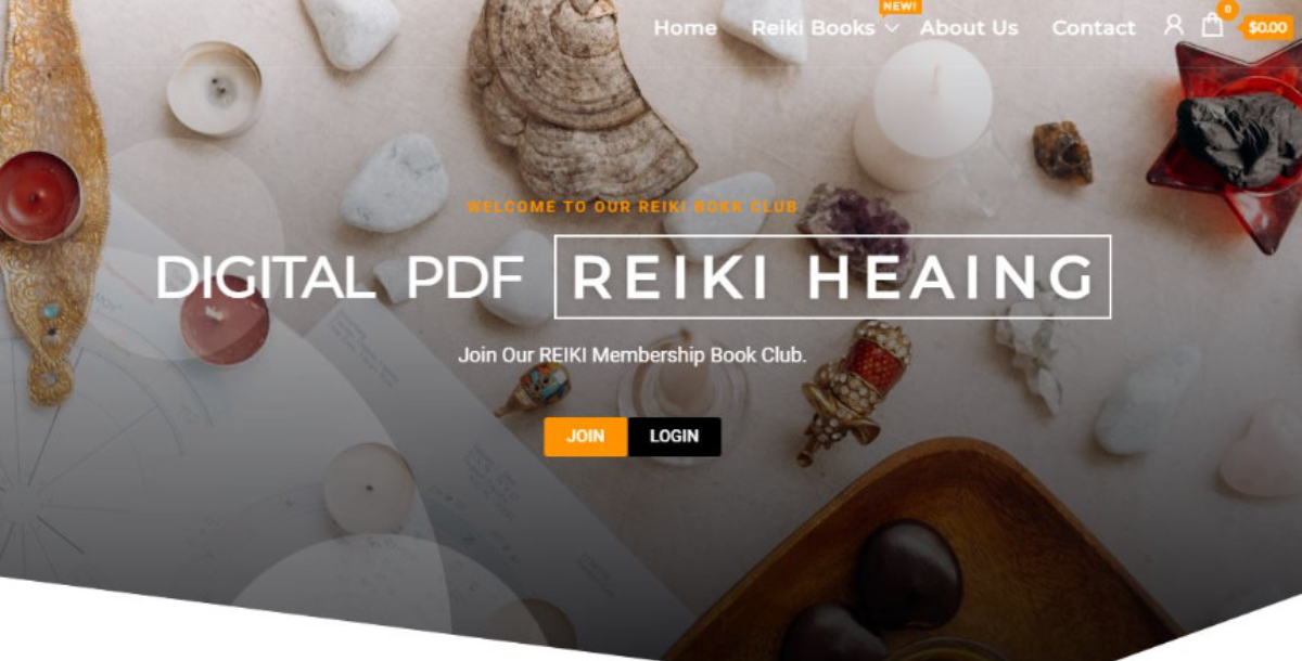 REIKI Healing Membership WordPress Website