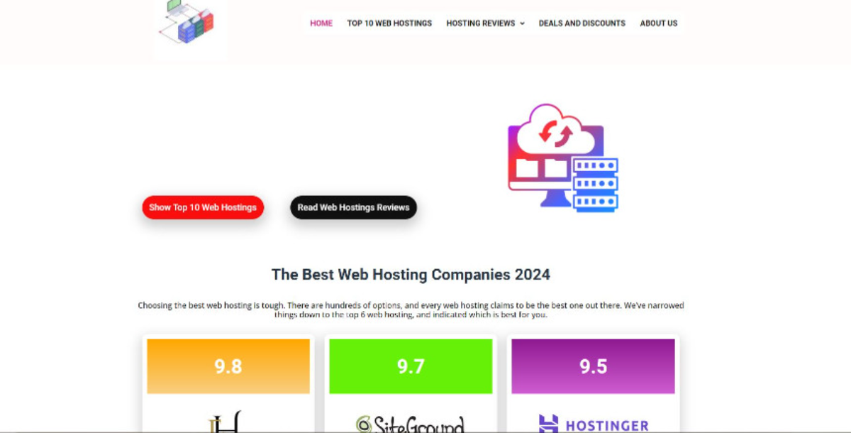 Website Hosting Reviewer Blogger WordPress Theme By Epreneur Solution